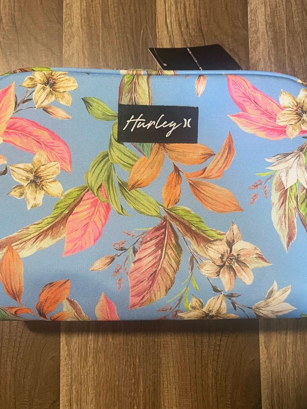 Hurley Travel Bag Light Blue with flowers